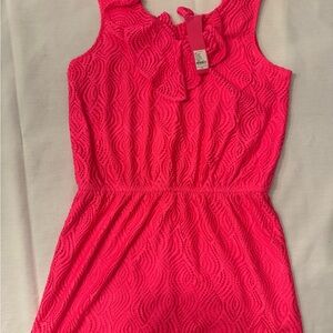 Lilly Pulitzer Neon Pink Textured Dress